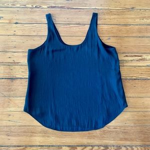 Banana Republic Black Scoop Neck Tank Blouse